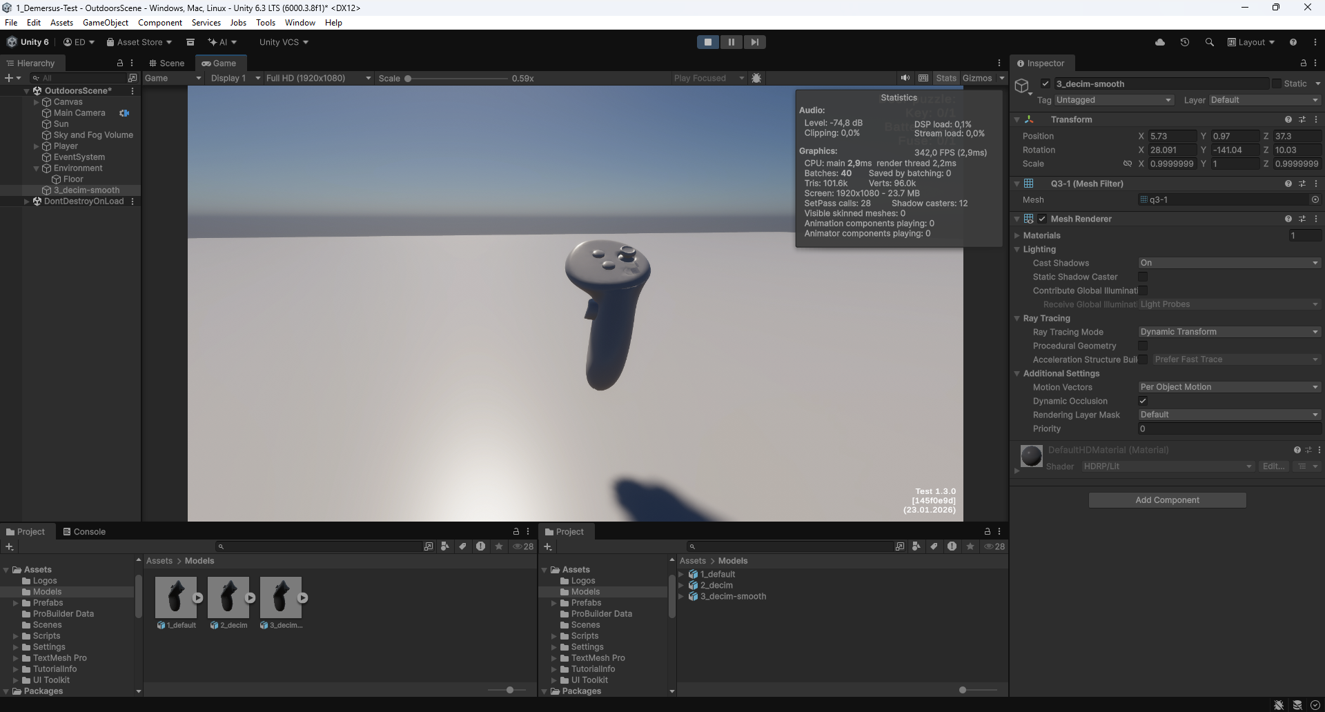 Controller in Unity