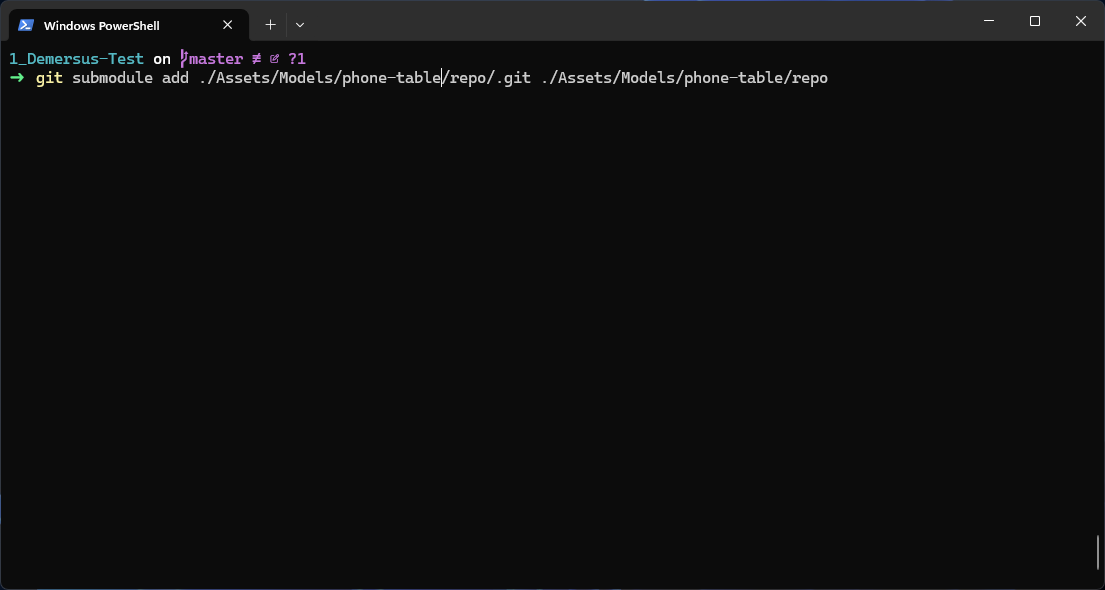 git submodule repo command