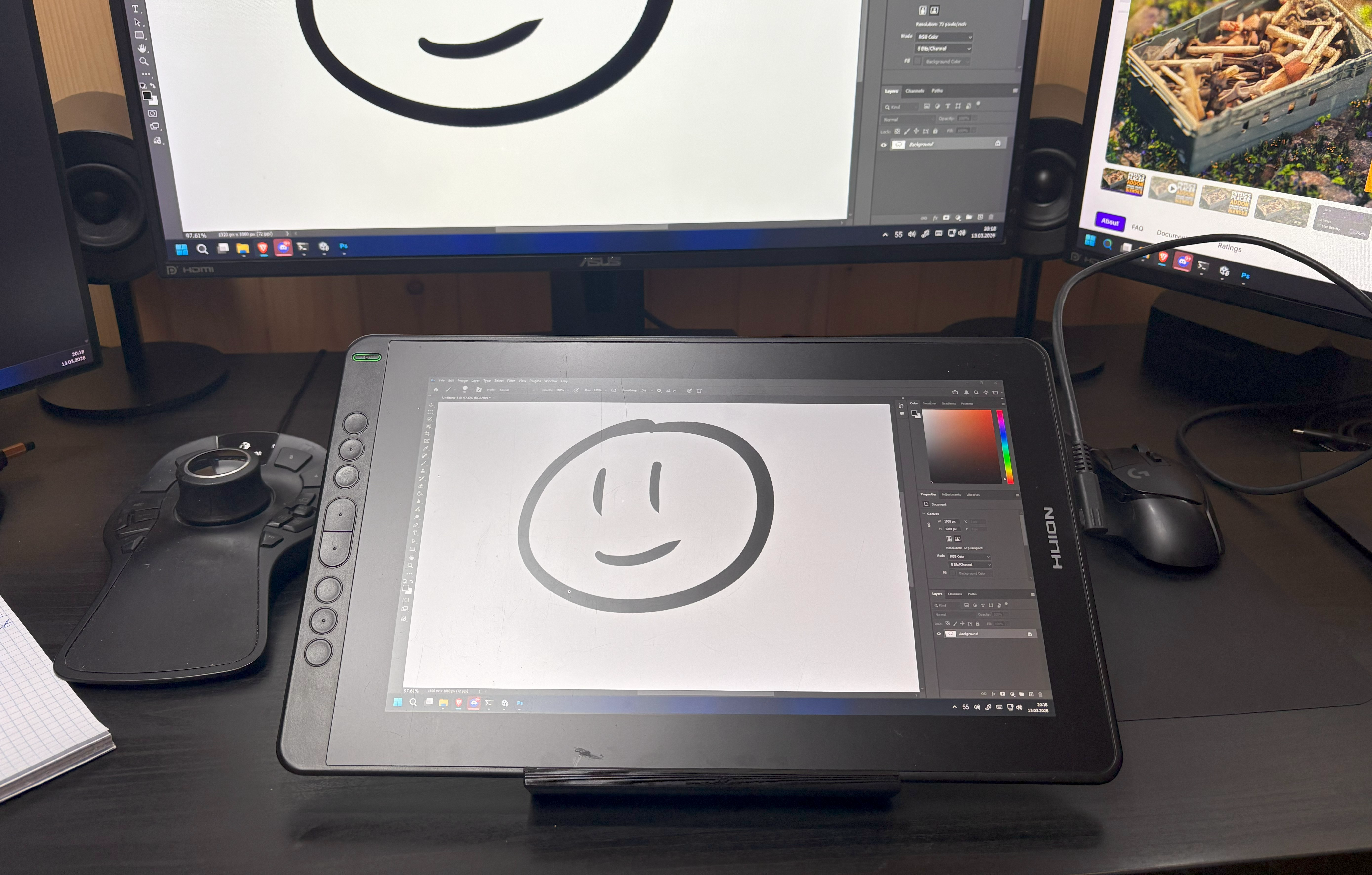 New drawing tablet