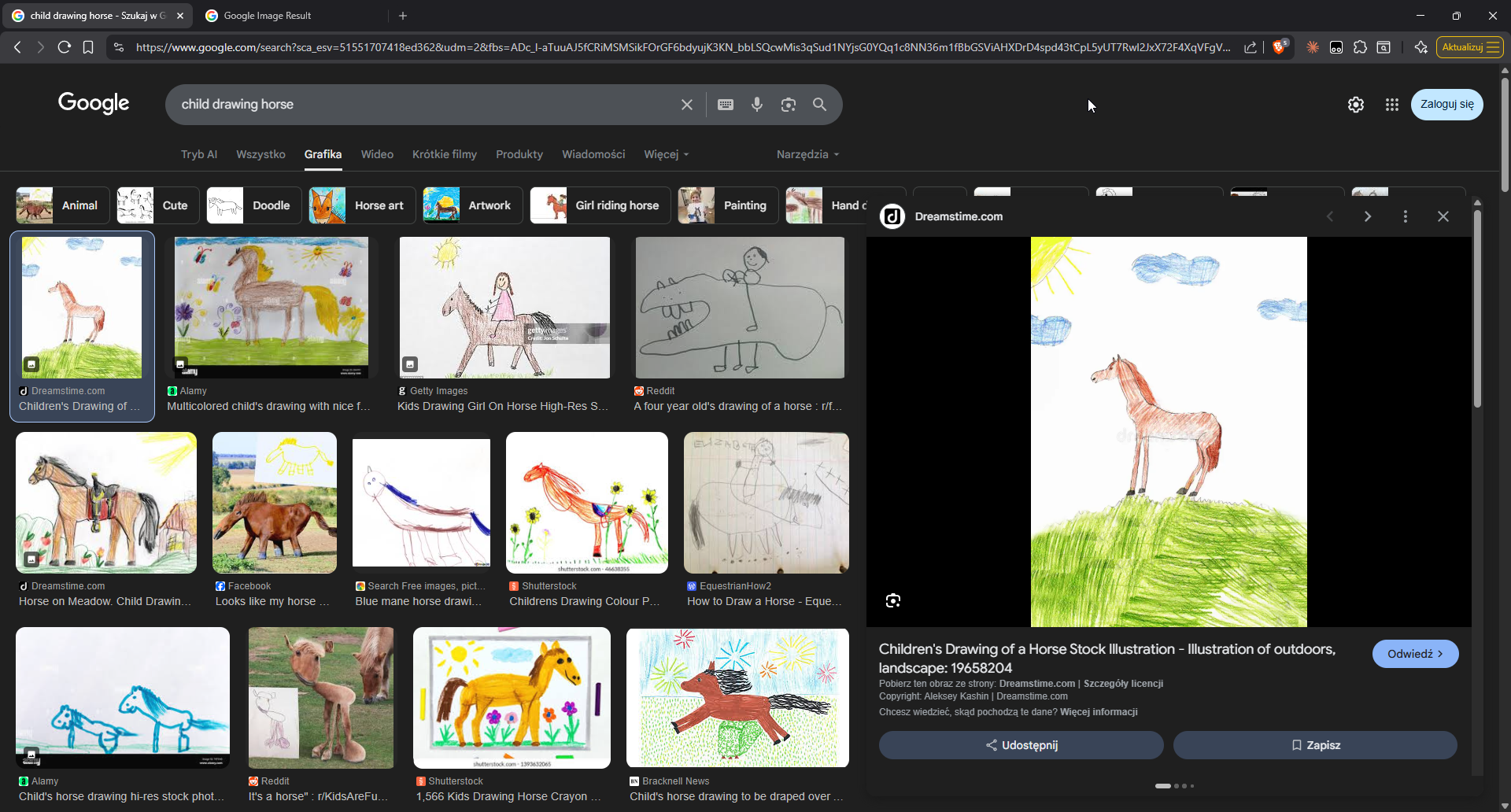 Children crayon drawing references