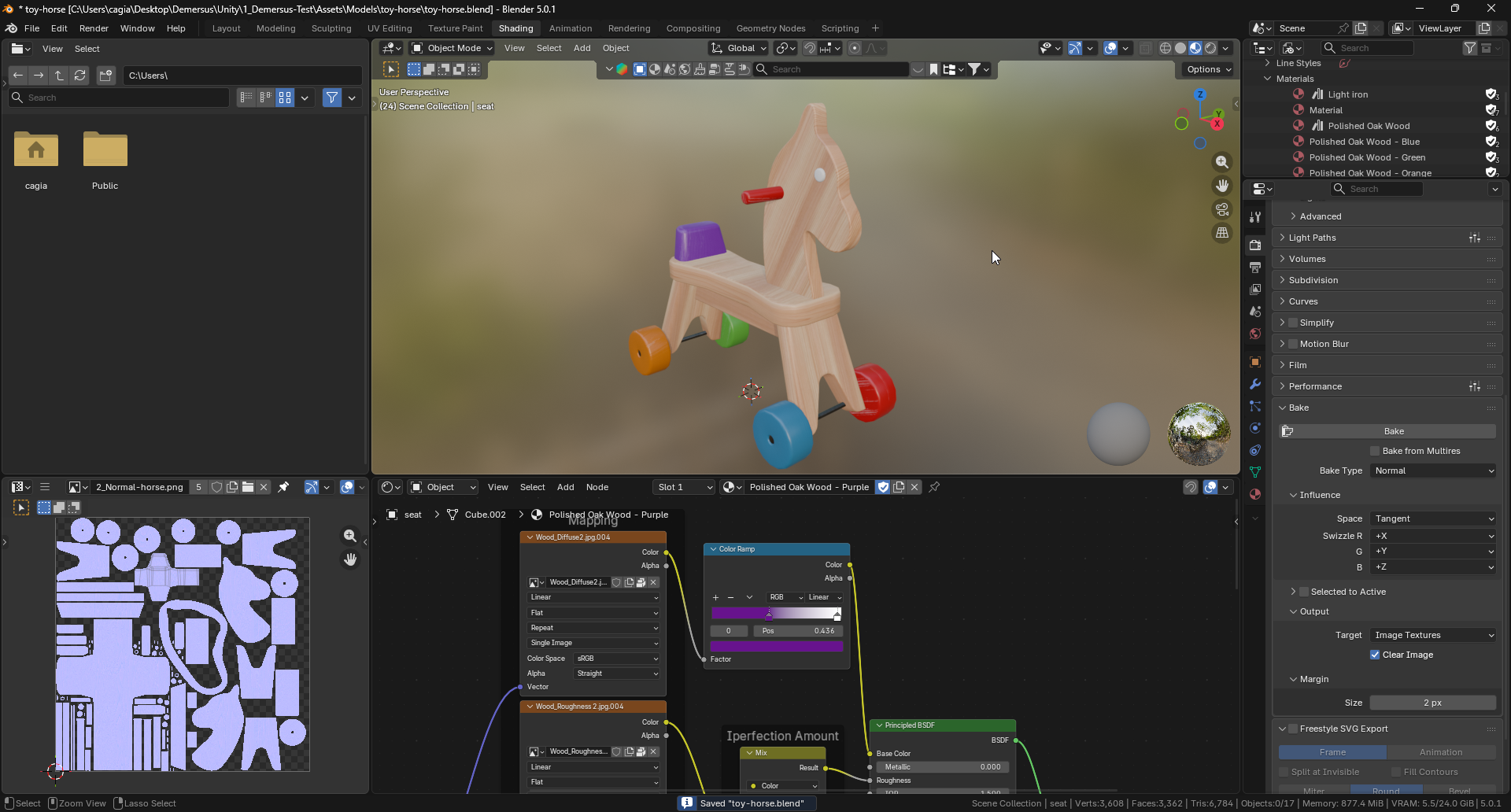 Toy horse re-imagination new materials