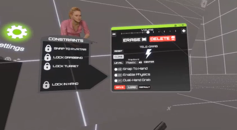 Mocap Fusion prop menu