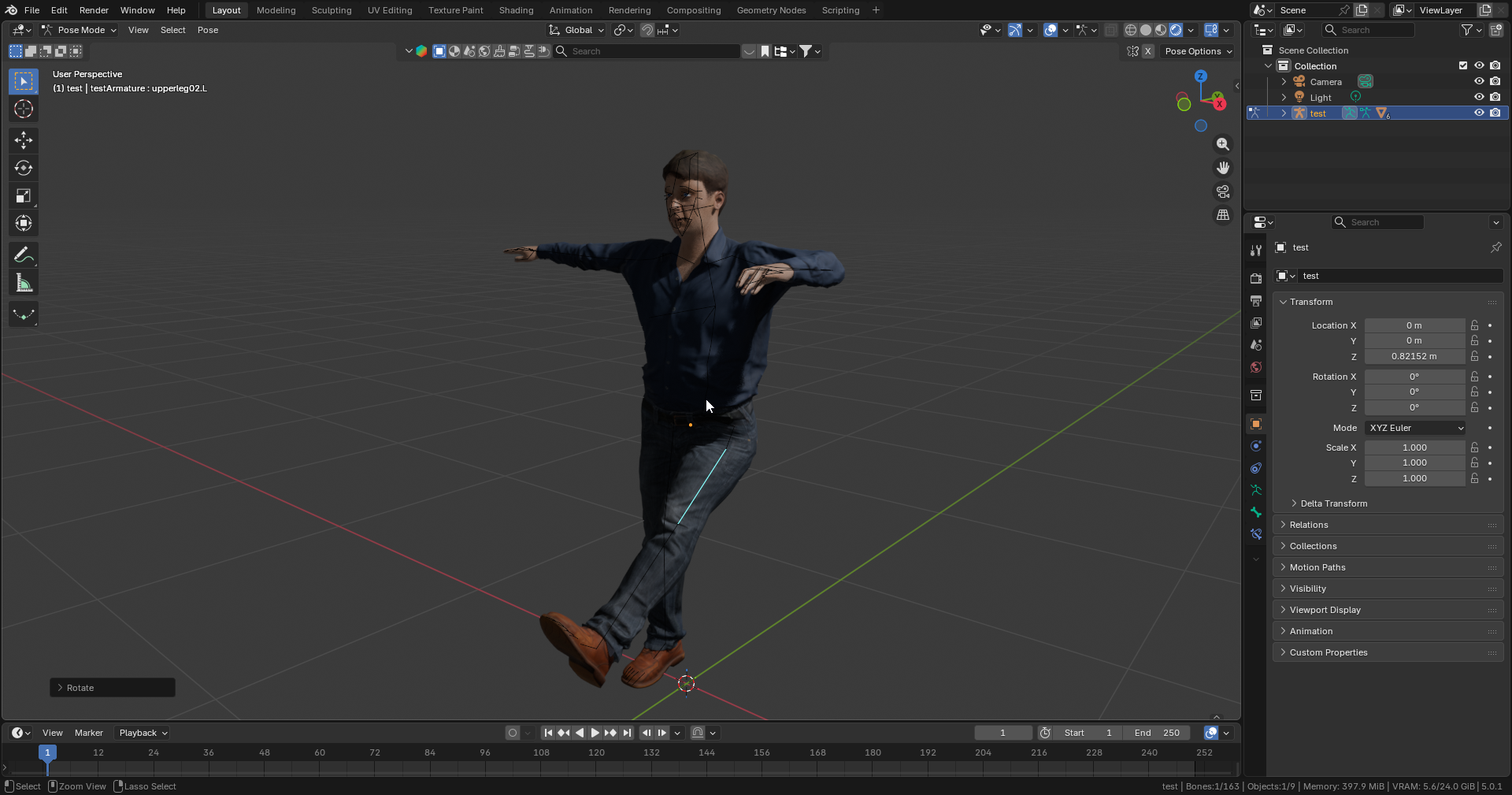 Mocap Research MakeHuman First Rig